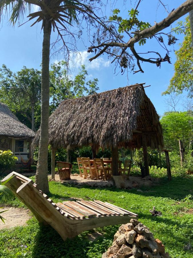 Encantadora Villa Maya Tradicional En Rancho Agroecologico Tzucaceb 외부 사진