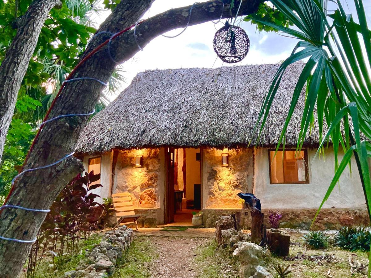Encantadora Villa Maya Tradicional En Rancho Agroecologico Tzucaceb 외부 사진