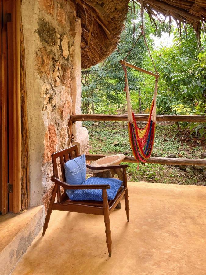 Encantadora Villa Maya Tradicional En Rancho Agroecologico Tzucaceb 외부 사진