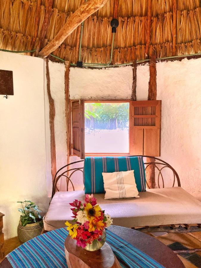 Encantadora Villa Maya Tradicional En Rancho Agroecologico Tzucaceb 외부 사진