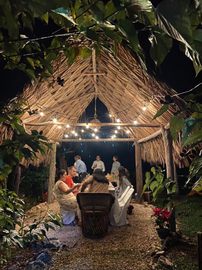 Encantadora Villa Maya Tradicional En Rancho Agroecologico Tzucaceb 외부 사진