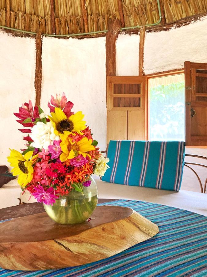 Encantadora Villa Maya Tradicional En Rancho Agroecologico Tzucaceb 외부 사진