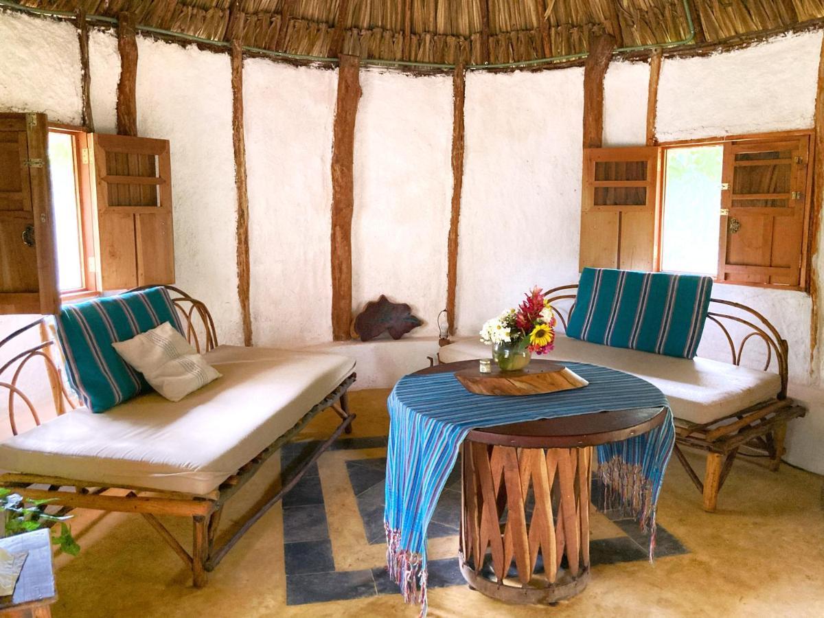 Encantadora Villa Maya Tradicional En Rancho Agroecologico Tzucaceb 외부 사진
